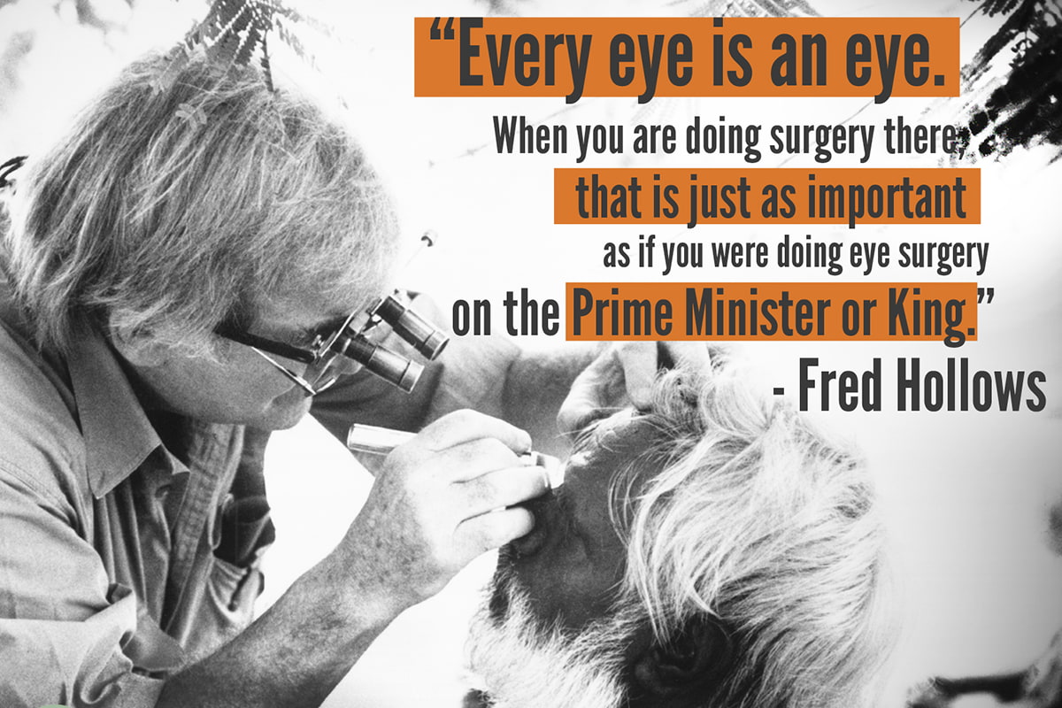 Fred Hollows' Most Inspiring Quotes | Fred Hollows Foundation | Fred  Hollows Foundation