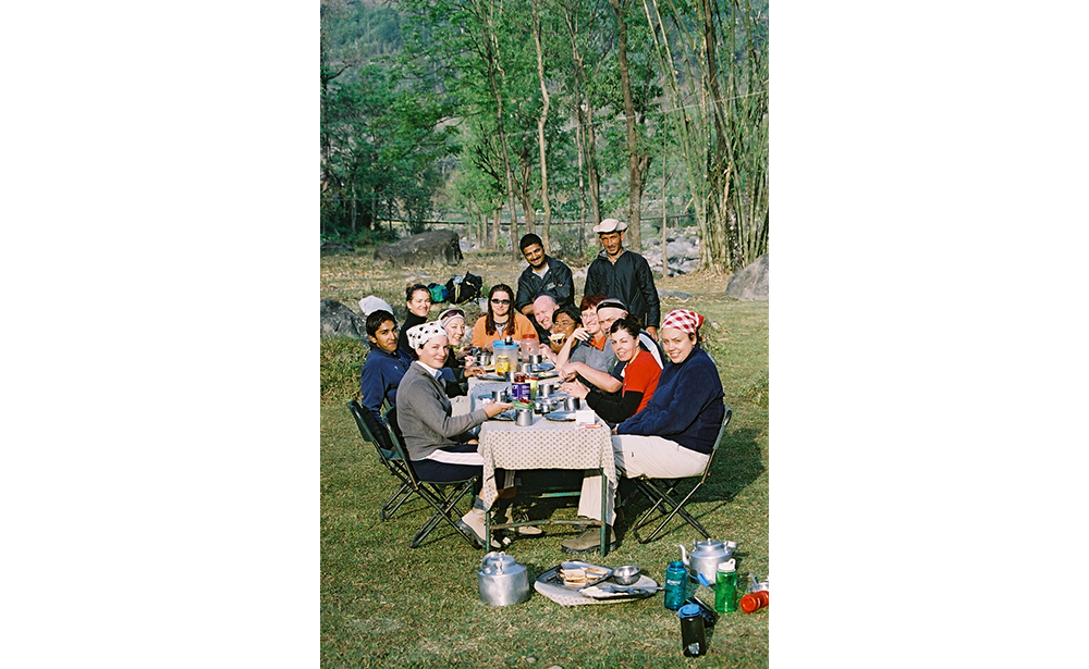 A group of fundraisers in Nepal