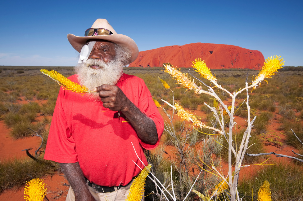 Traditional Owner of Uluru, Reggie, travelled 460 kilometres from Mutitjulu to Alice Springs for eye surgery through an integrated eye health program delivered by The Fred Hollows Foundation, Aboriginal health services and government partners.