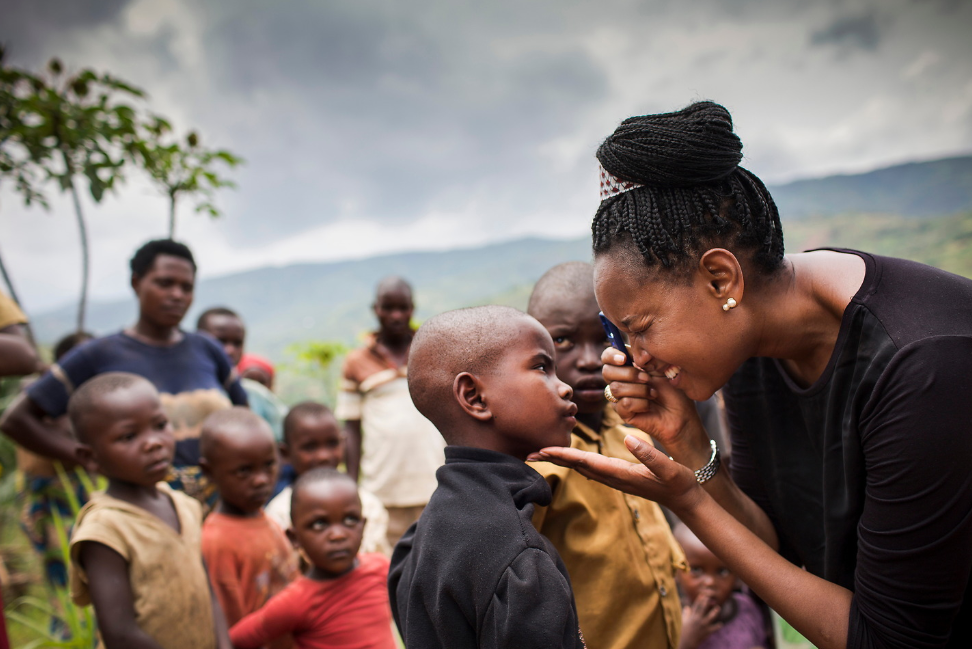 Nine-year-old Eric’s world had been clouded by cataracts in both eyes. After Dr Ciku Mathenge took him to Kigali and performed a successful surgery, the boy who had struggled to see, was transformed.