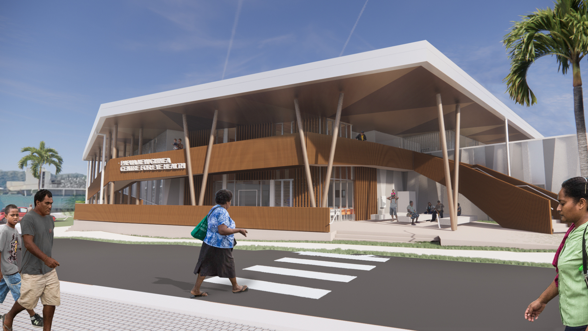 A design of the proposed PNG Centre for Eye Health, opening in 2026.