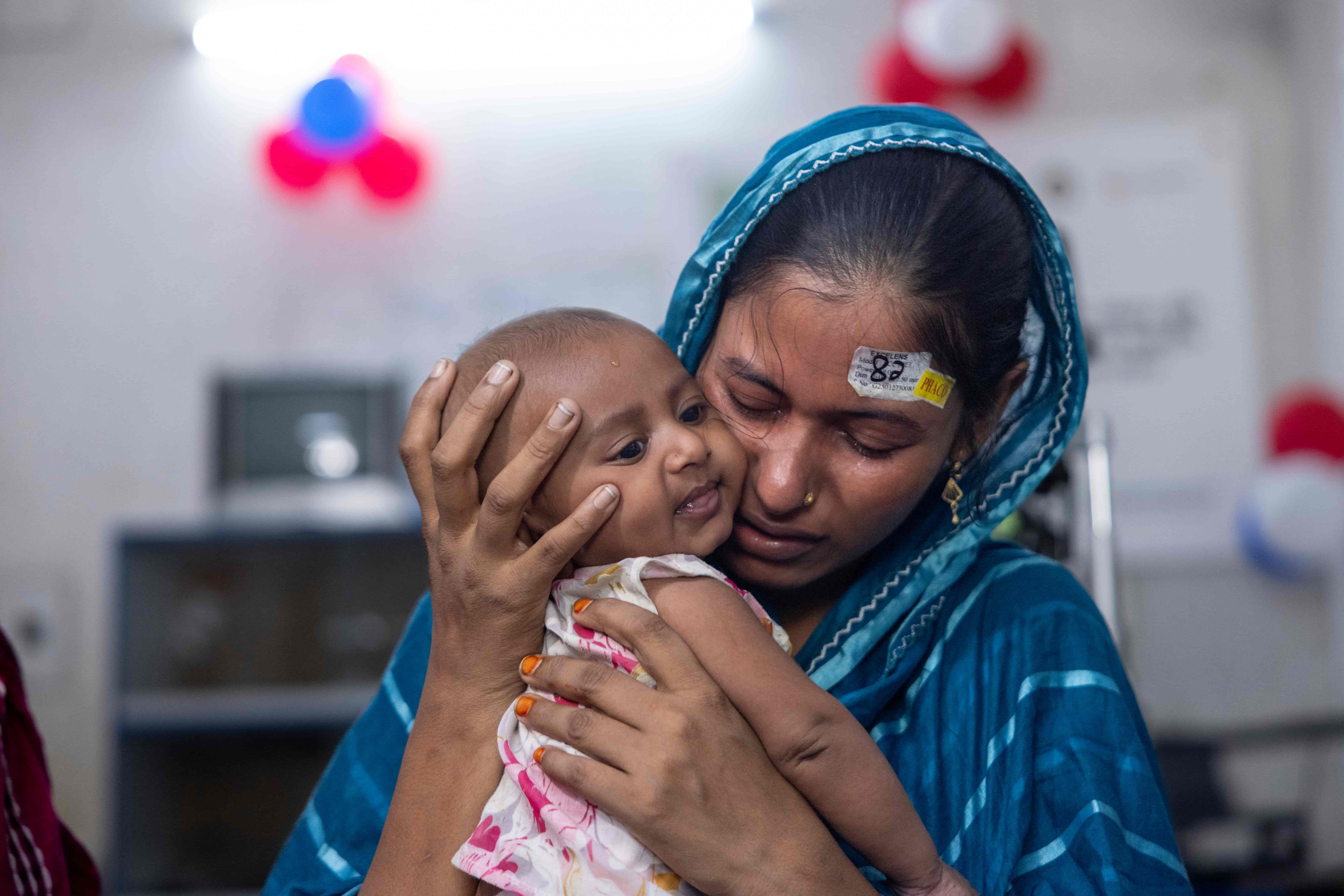 Parveen seeing her son clearly for the first time
