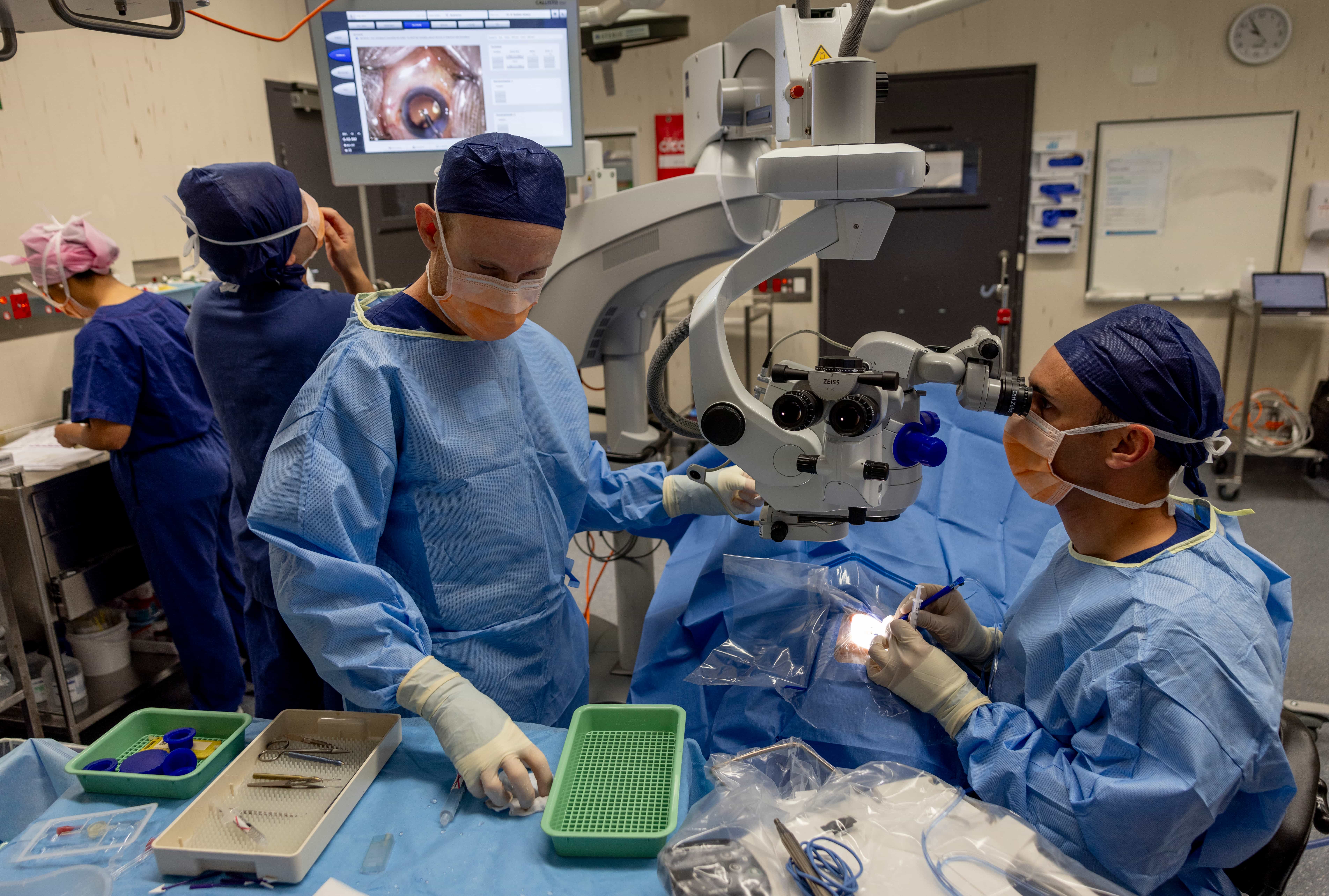 Aunty B undergoing surgery
