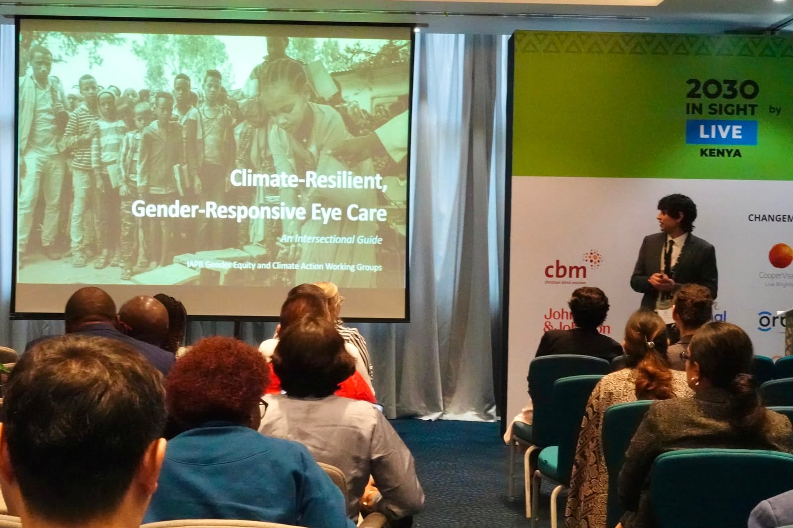 Ben presenting in Nairobi 