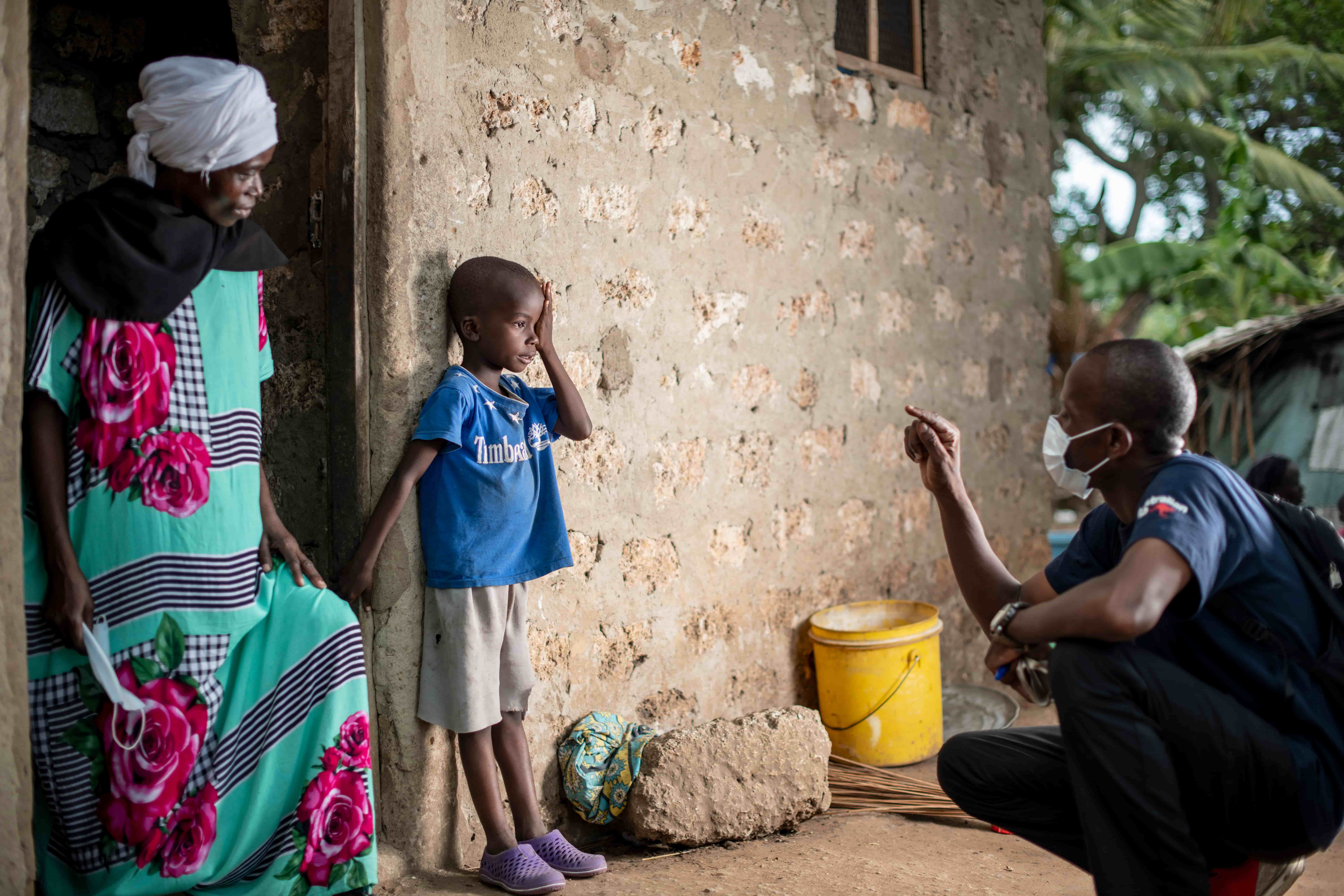 “I wish I could play like other kids.” Before receiving treatment, Mbaruku’s poor vision made it difficult for him to join in at school or play football with his friends. Today, Mbaruku is thriving after treatment and is now able to learn, play and take part in school like other children.