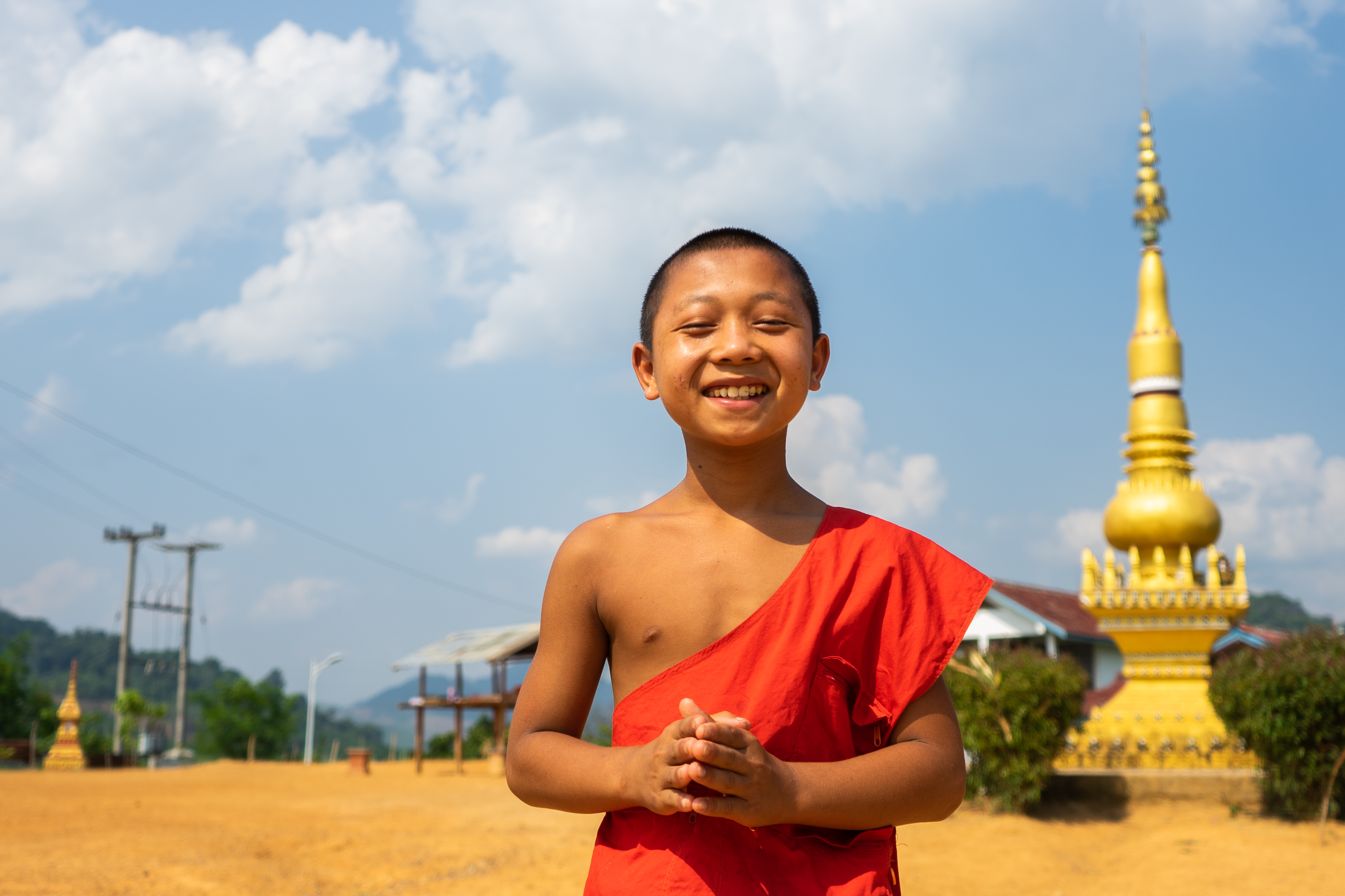 Before receiving cataract surgery in Lao PDR, Hao was almost completely blind and unable to experience childhood like other children. Today, with his sight restored, he is thriving at school and serving his village as a monk.