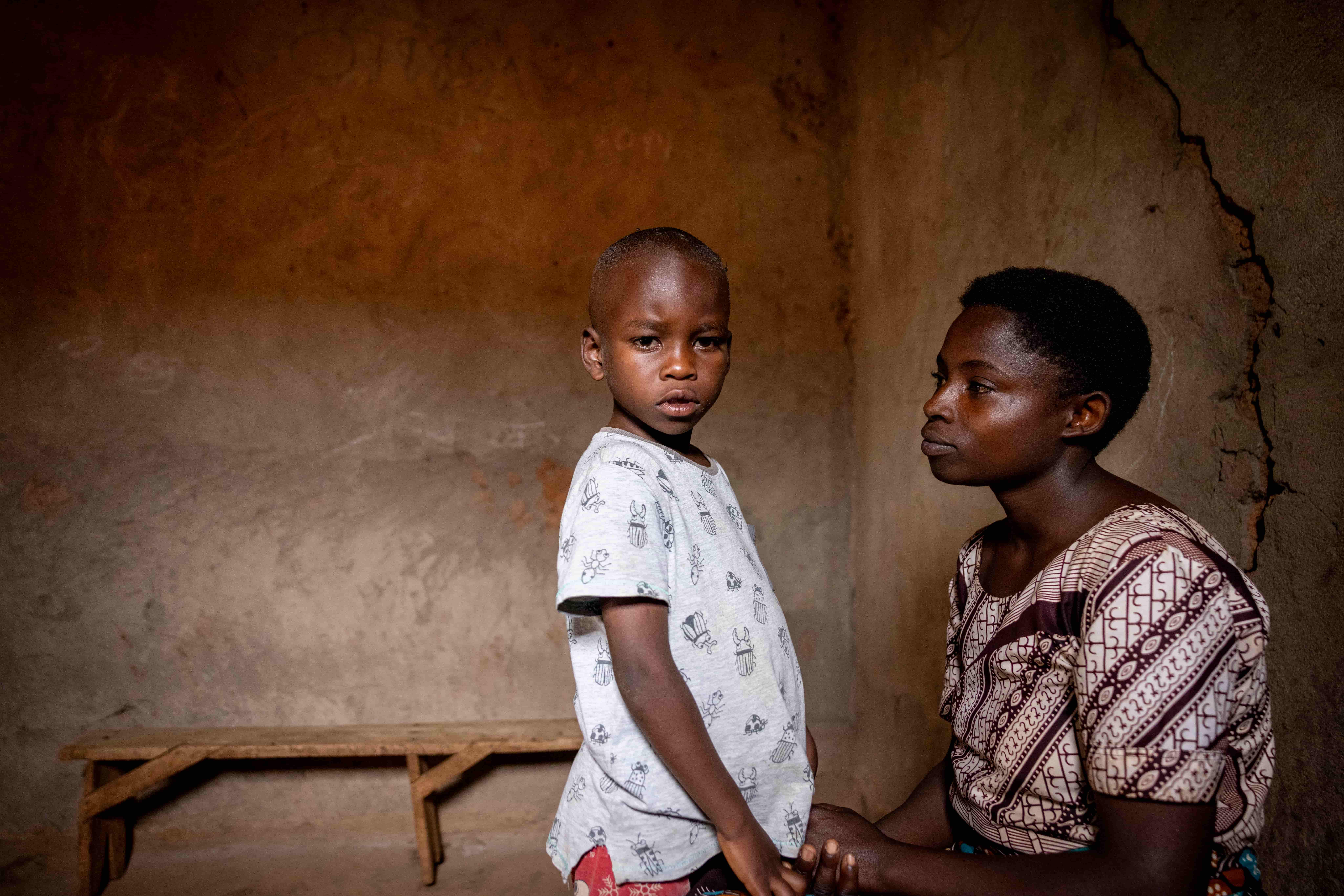 Blaise, a 7-year-old from Kayonza district in Rwanda, was at risk of losing his sight to cataract, with his single mother Redempta struggling to access eye care while working to support her family on a farm. After being identified through a community health screening supported by The Fred Hollows Foundation, Blaise was referred for sight-saving surgery.